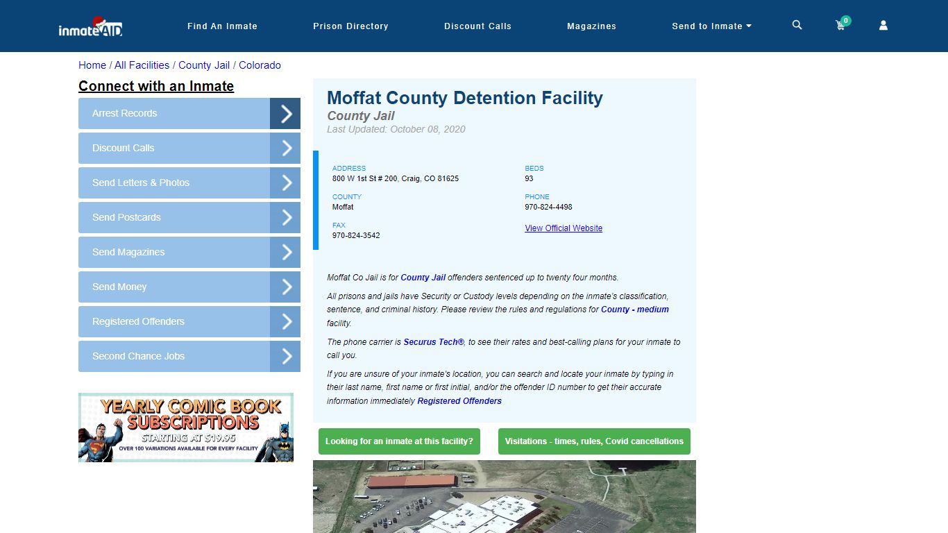 Moffat County Detention Facility - Inmate Locator - Craig, CO